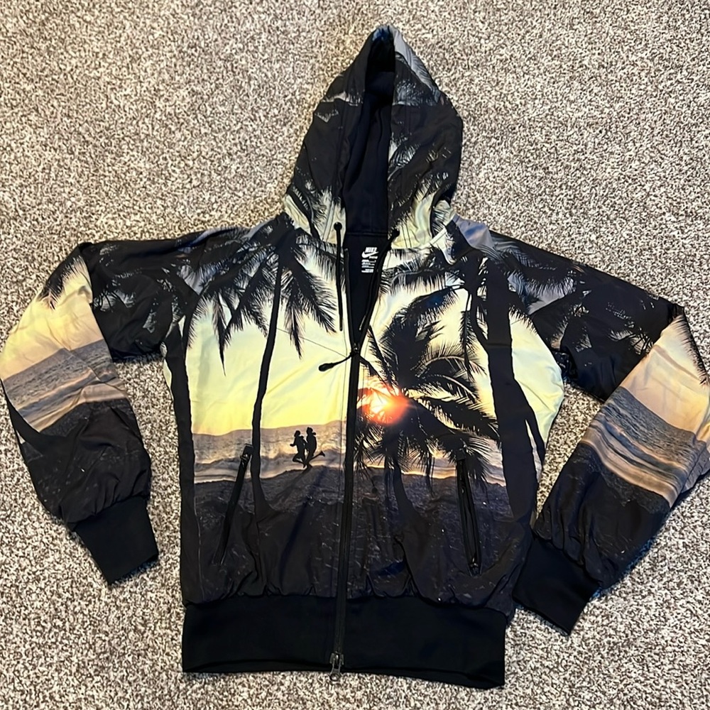 Vintage Beachy Palms Kids Nike Zip Up
